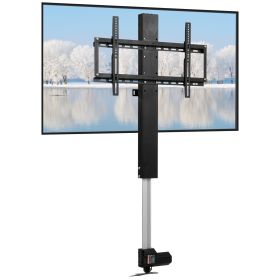 VEVOR Automated TV Elevator, 31" Stroke for Up to 60" Screens, Adjustable Height 42"-73", Remote Controlled, Supports 132 lbs