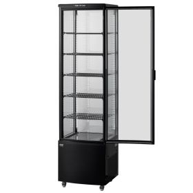 VEVOR Refrigerated Display Case, 9.8 Cu.Ft./278L Large Pastry Display Case, 5-Tier Commercial Display Refrigerator with LED Lighting, TURBO Cooli
