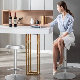 Modern Swivel Adjustable Height Bar Stool with Footrest (Pieces: 1 Piece)